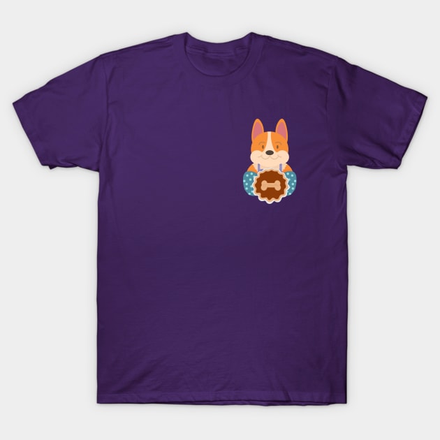 Pumpkin Pie Corgi T-Shirt by SPufferARTs